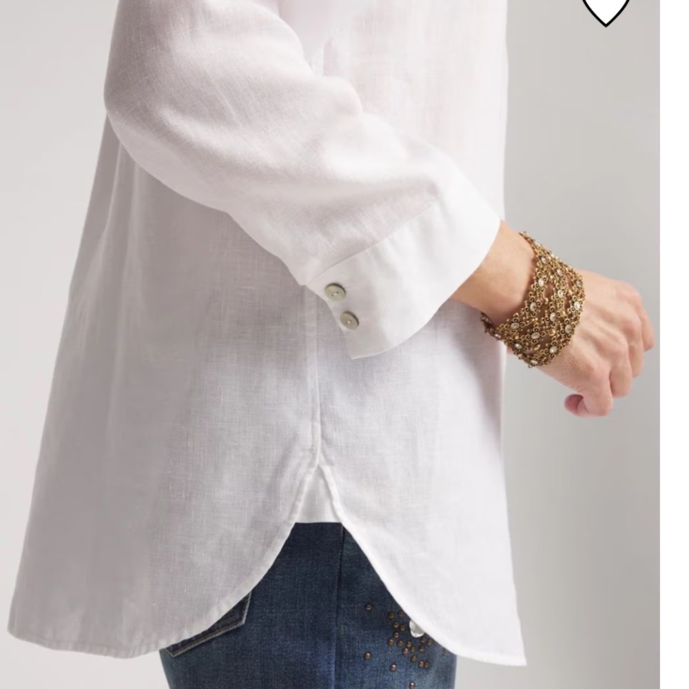 Chico’s 100% Linen Button Front Top. Chico’s 1 - Picture 8 of 8